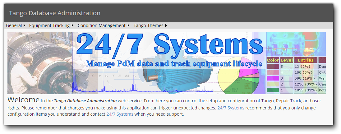 Database Admin Welcome Page Screen Shot