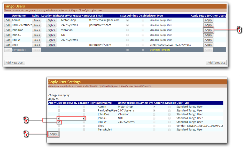 Duplicate Users Screen Shot