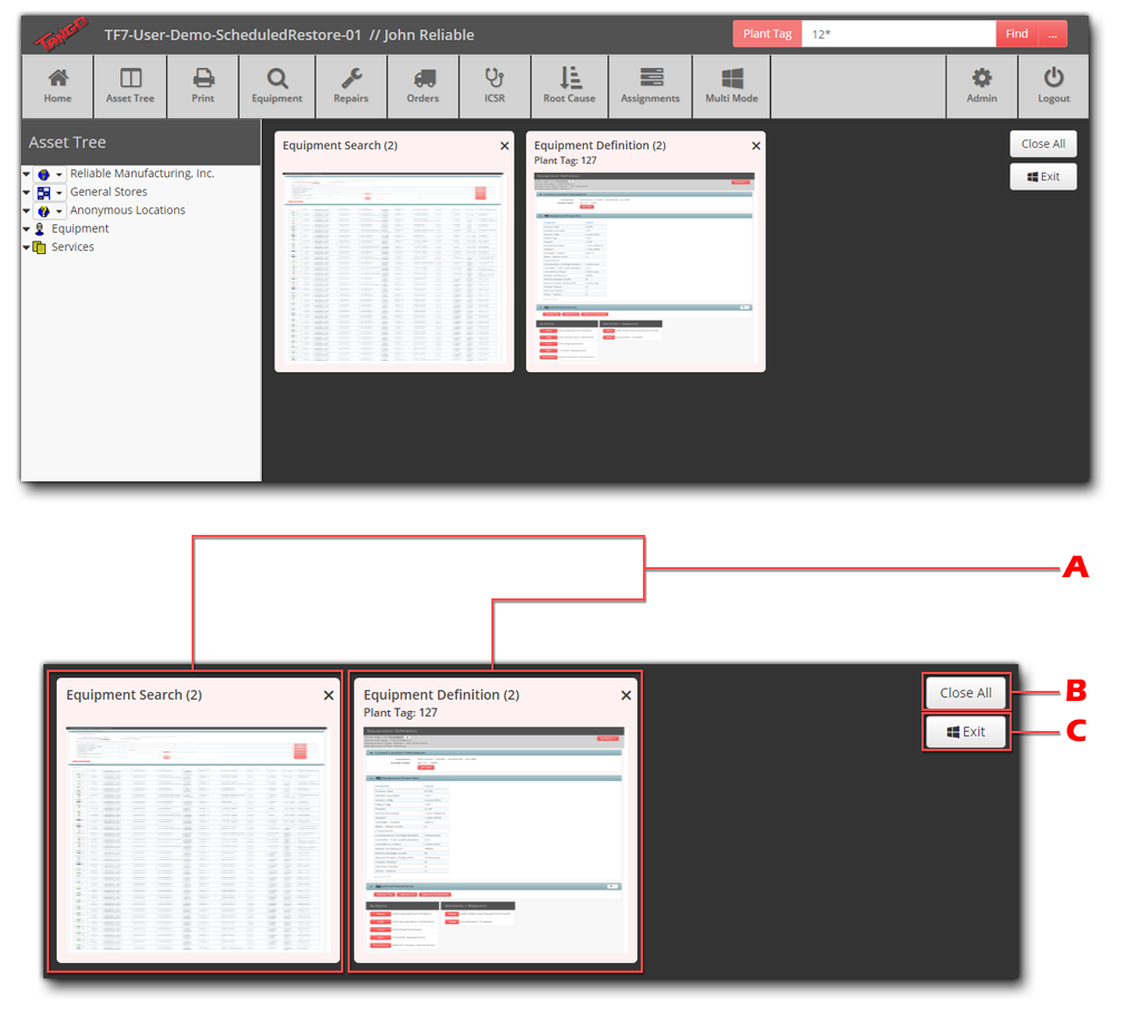 Multiple Mode Panel Selector