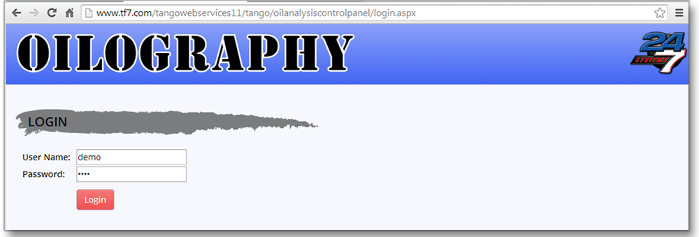 Oilography Login