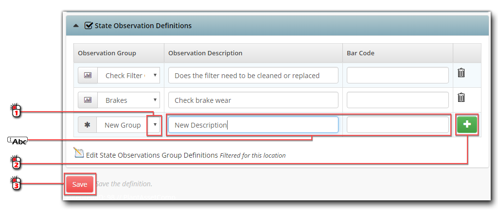 Add Observation to Component