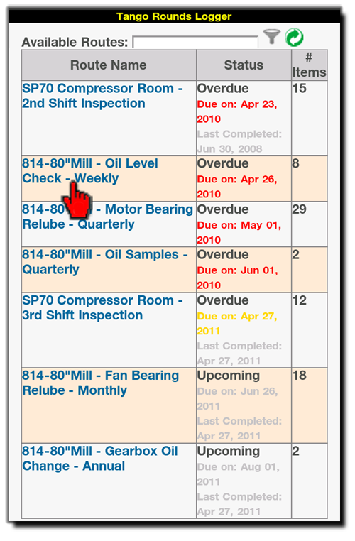 Routes List