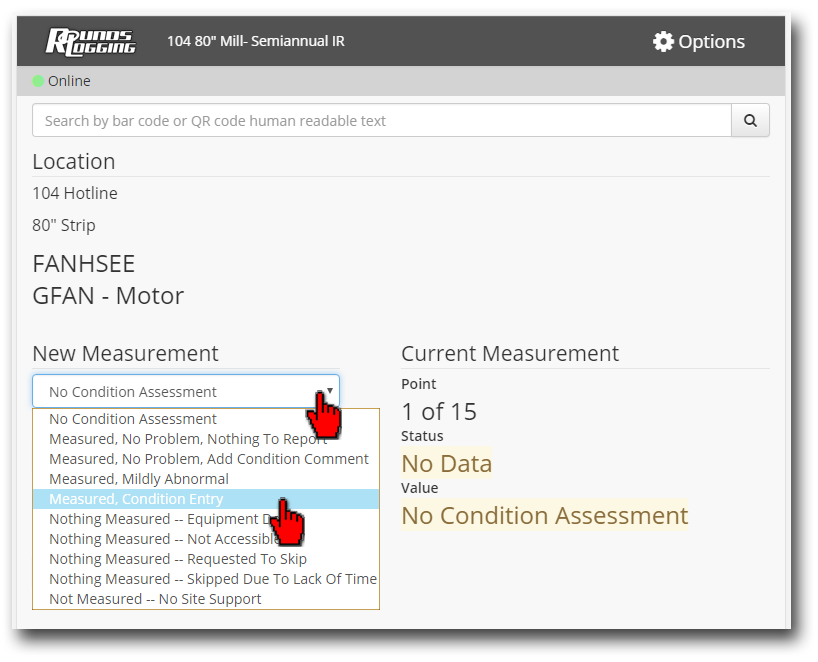 Condition Assessment Measurement